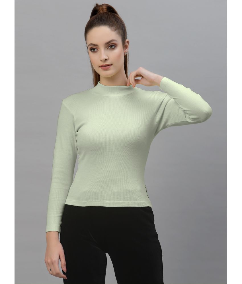     			Friskers Mint Green Cotton Women's Regular Top ( Pack of 1 )