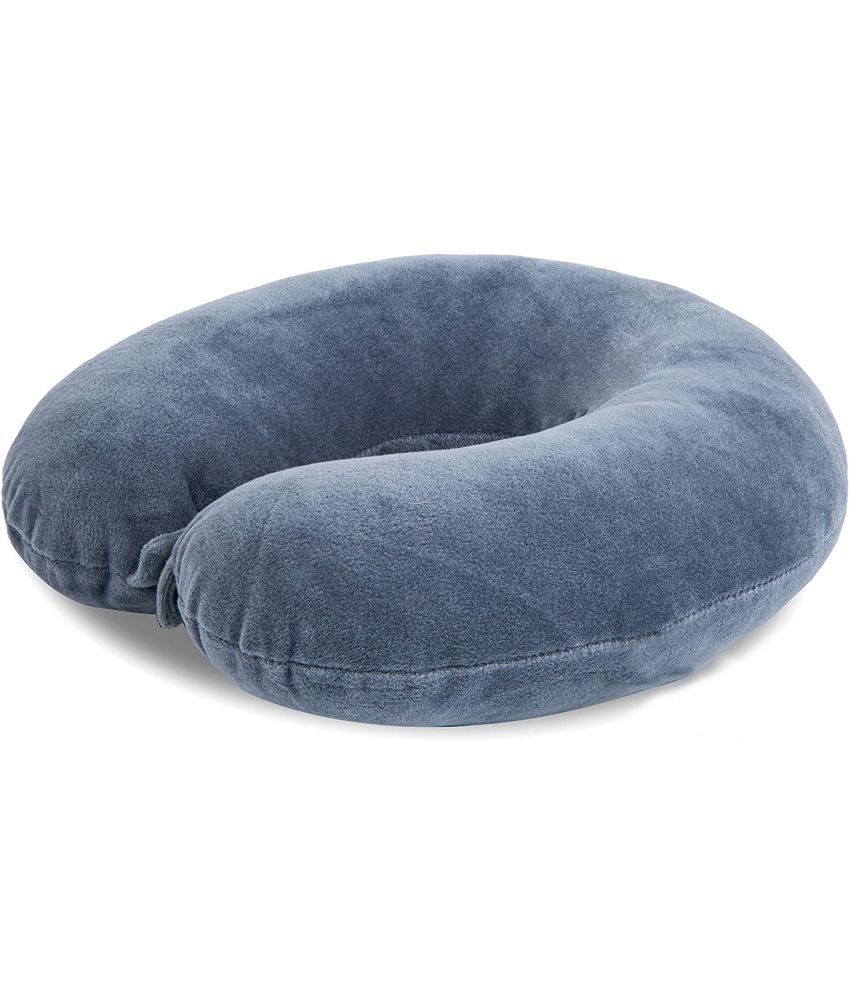     			JUZZII Grey Neck Pillow ( Pack of 1 )
