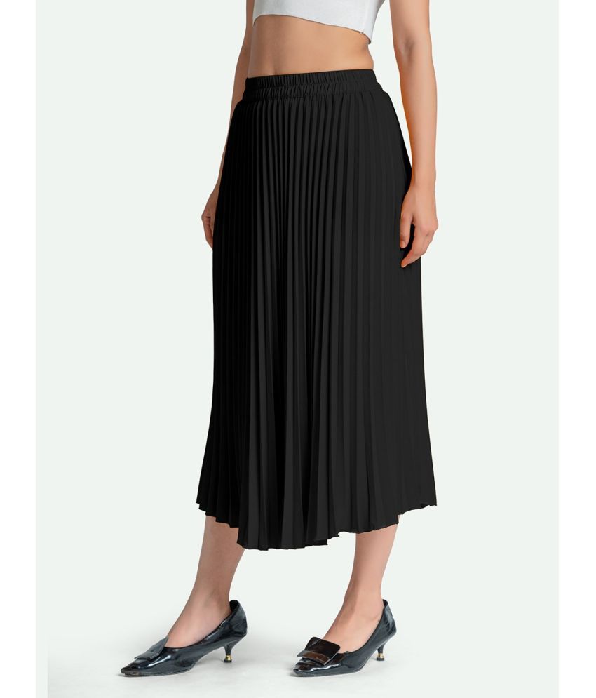     			Krunal Raiyani Black Polyester Women's A-Line Skirt ( Pack of 1 )