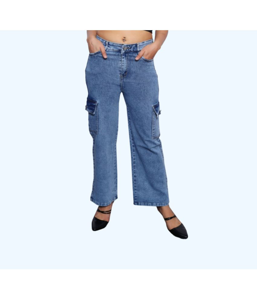     			MODERN HUTT - Light Blue Denim Regular Fit Women's Jeans ( Pack of 1 )