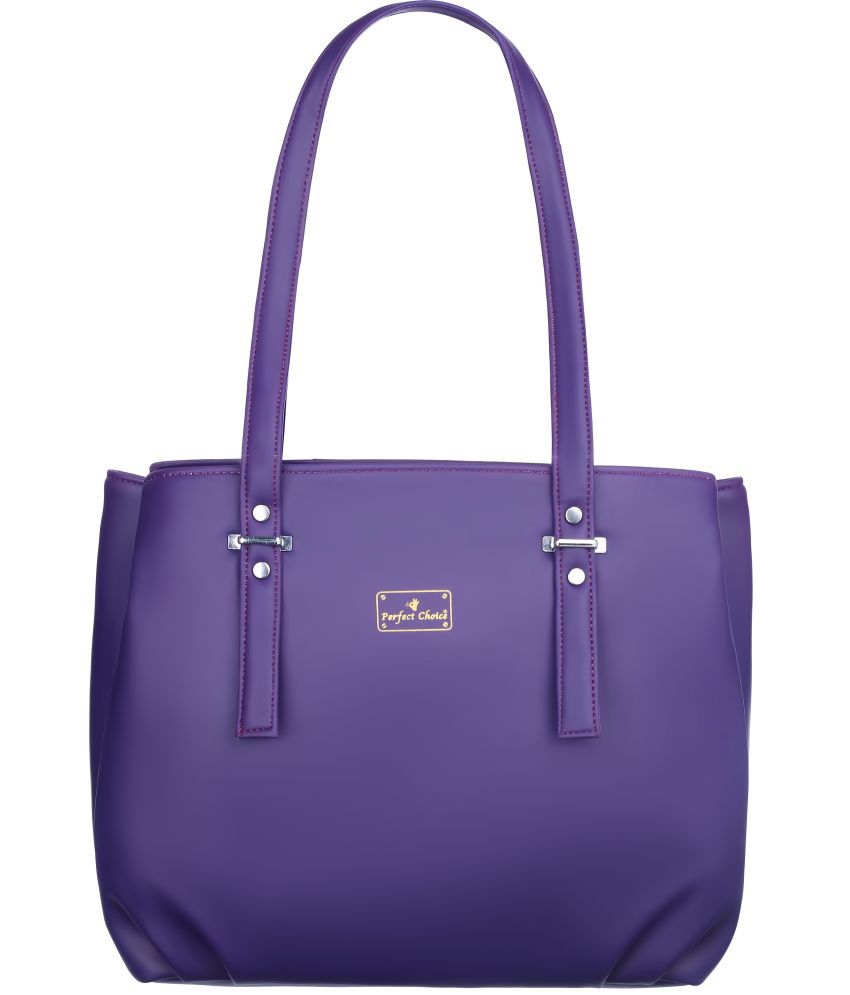    			Perfect Choice Purple PU Shoulder Bag