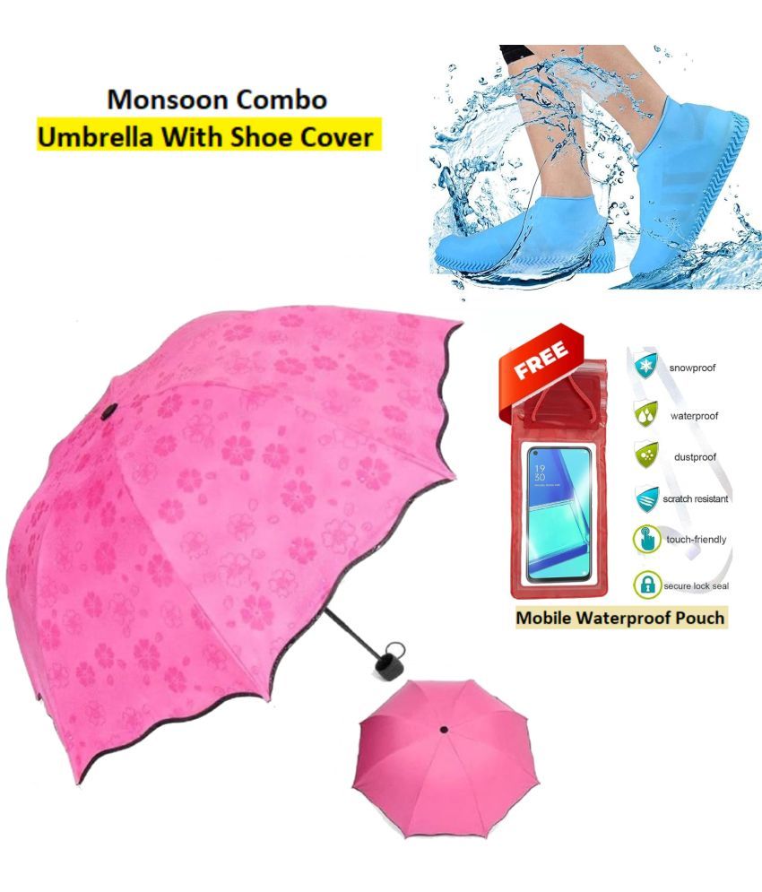     			RAMDEV ENTERPRISE Pink 1 Fold Umbrella