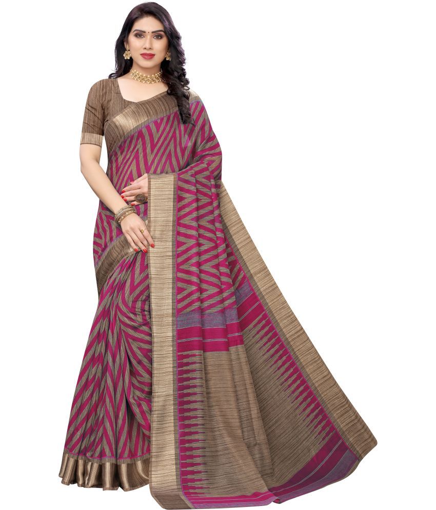     			Saadhvi Cotton Silk Applique Saree Without Blouse Piece - Multicolor ( Pack of 1 )