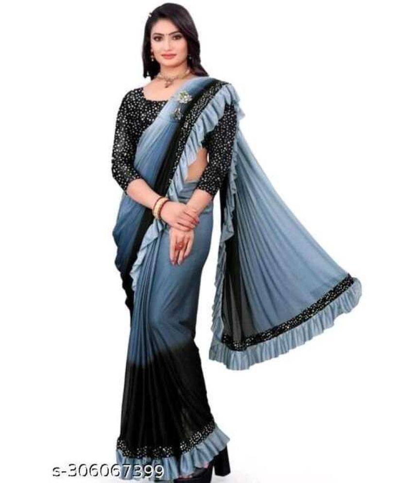     			Saadhvi Cotton Silk Woven Saree Without Blouse Piece - Grey ( Pack of 1 )