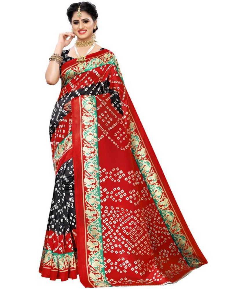     			Saadhvi Cotton Silk Woven Saree With Blouse Piece - Black ( Pack of 1 )