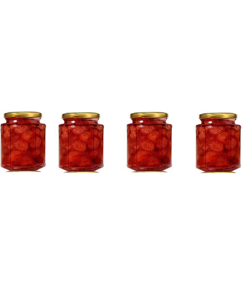     			Somil Glass Container Jar Glass Transparent Utility Container ( Set of 4 )