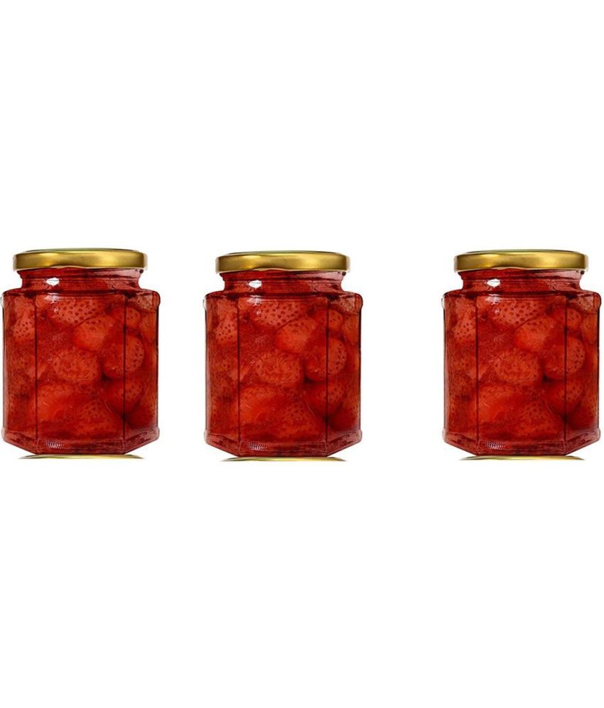     			Somil Glass Container Jar Glass Transparent Utility Container ( Set of 3 )