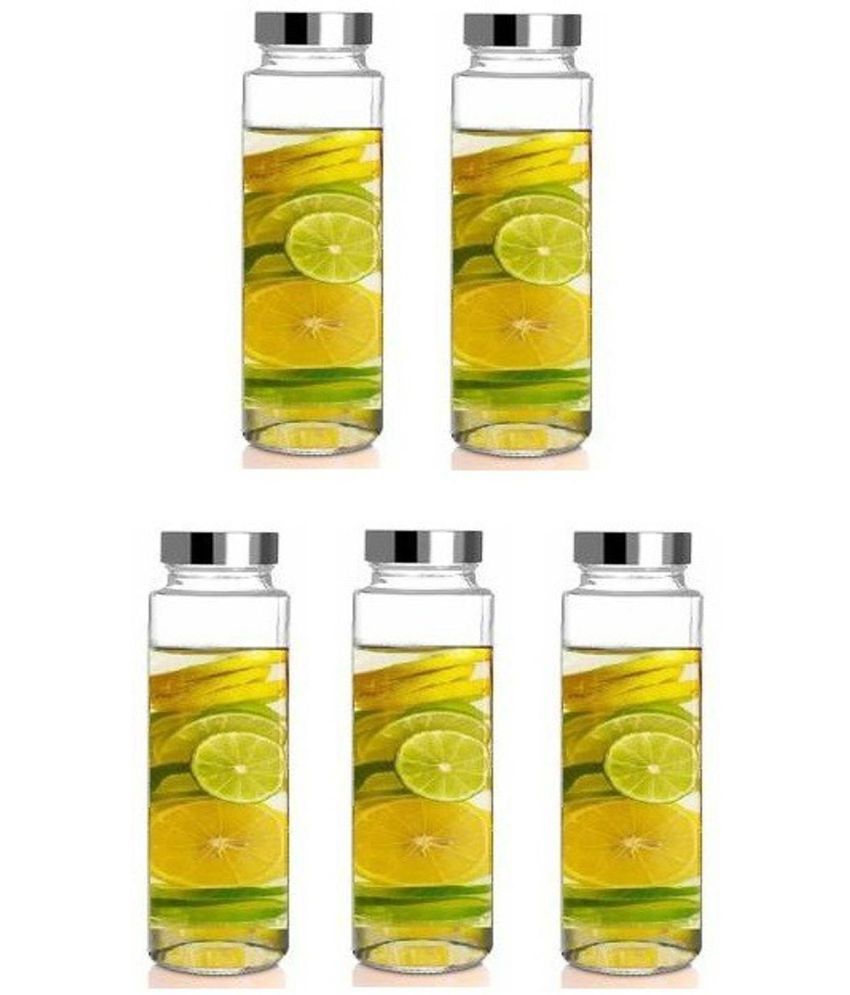     			Somil Glass Container Jar Glass Transparent Utility Container ( Set of 5 )