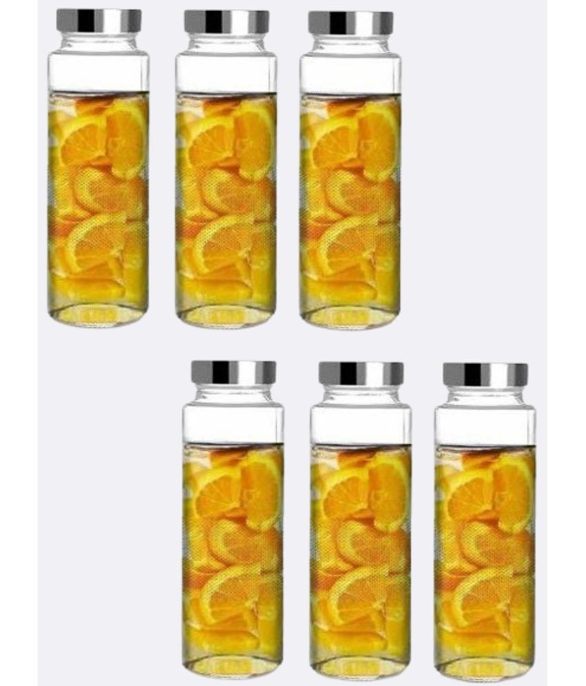     			Somil Glass Container Jar Glass Transparent Utility Container ( Set of 6 )