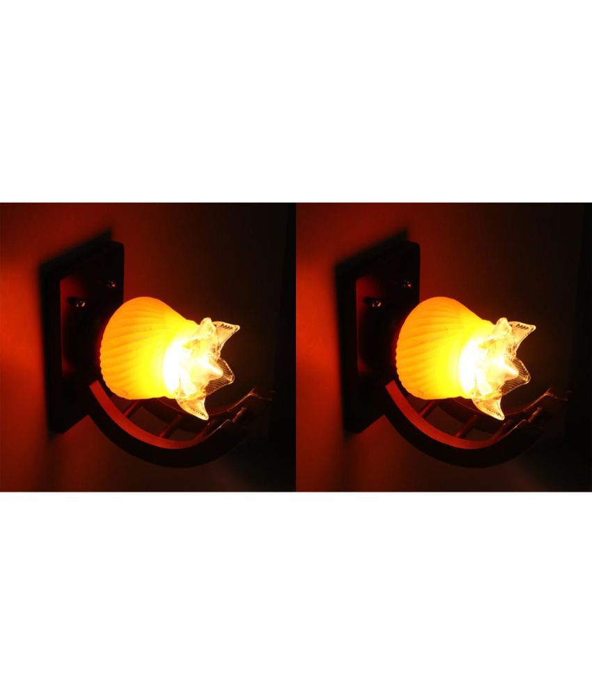     			Somil Orange Up & Down Light Lamp ( Pack of 2 )