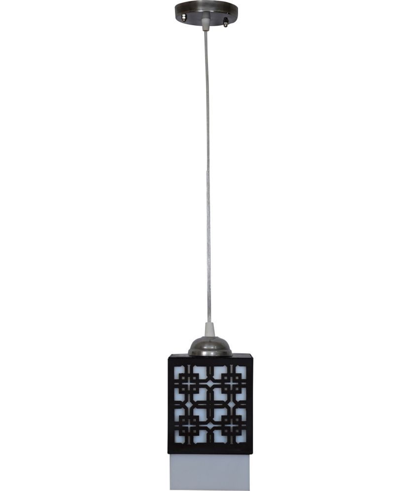     			Somil Wood Decorative & Designer Pendant Black - Pack of 1