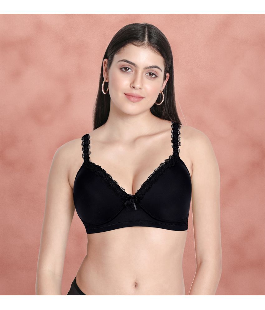     			Taabu Black Nylon Lightly Padded Women's Everyday Bra ( Pack of 1 )