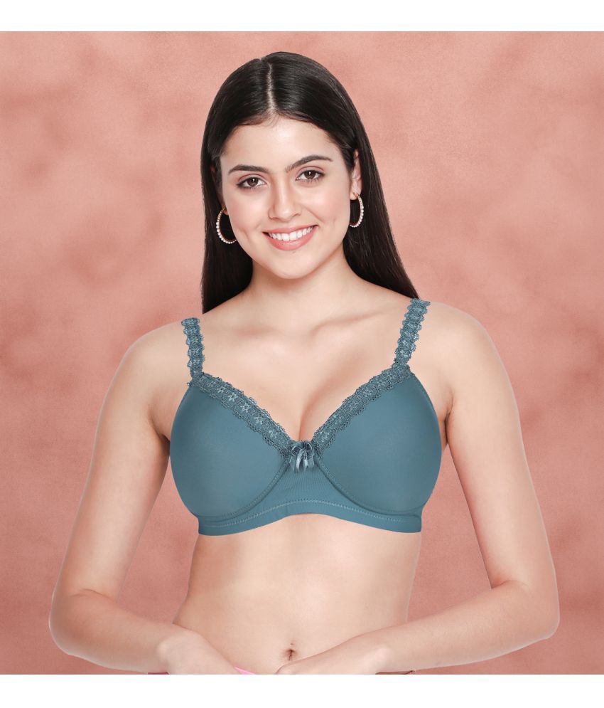     			Taabu Blue Nylon Lightly Padded Women's T-Shirt Bra ( Pack of 1 )