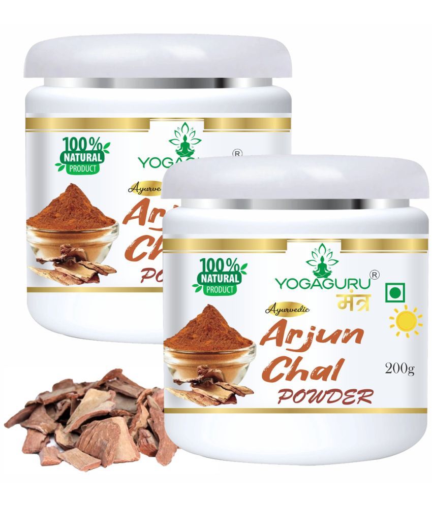     			YOGAGURU MANTR Arjun ki Chaal Powder, Arjuna Bark, Arjun Chal Tree Chhal 400GM