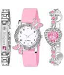 REESKY Pink Rubber Analog Womens Watch