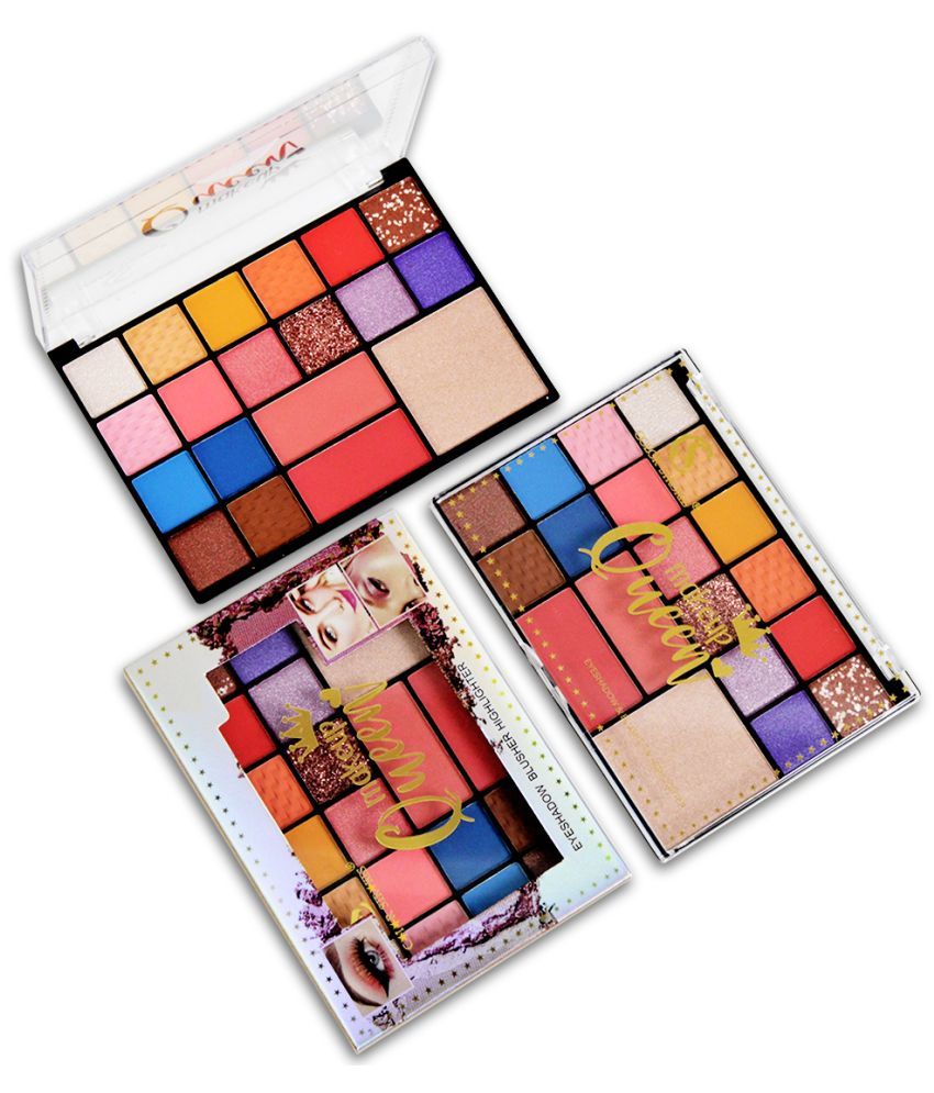     			Adbeni Makeup Queen 3 in 1 Eyeshadow Palette 24g | Eyeshadow, Blusher & Highlighter, Shade-02