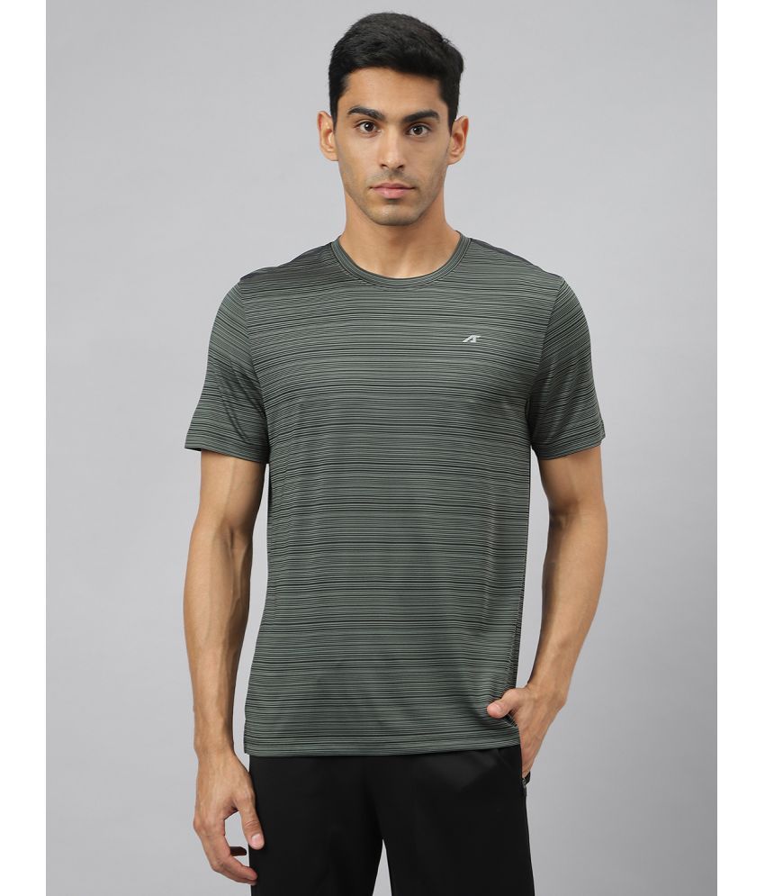     			Alcis Dark Green Polyester Slim Fit Men's Sports T-Shirt ( Pack of 1 )