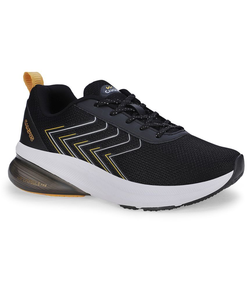     			Campus BRACE Black Men's Sports Running Shoes