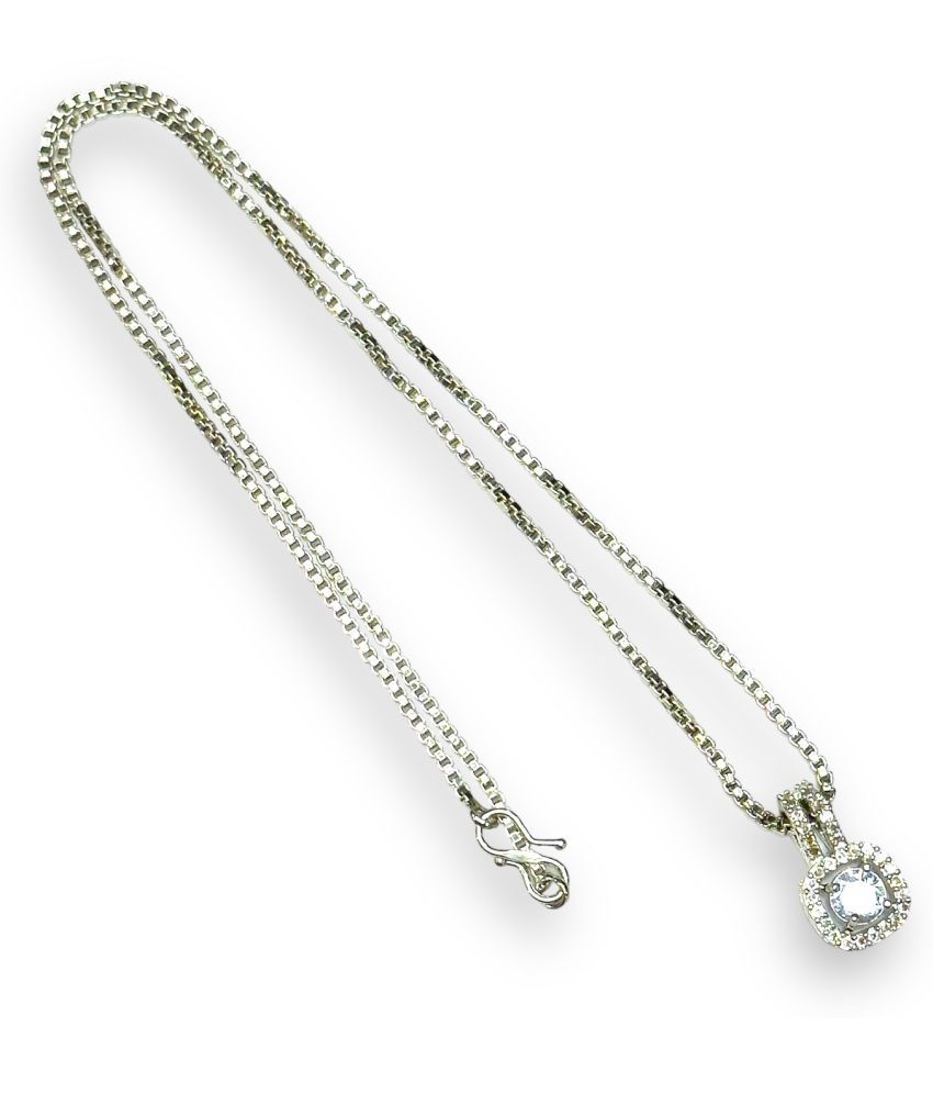     			Charms Silver Plated Chain ( Pack of 1 )