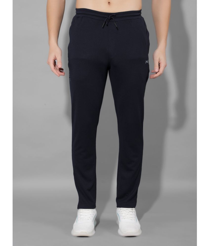     			Force NXT Navy Polyester Men's Sports Trackpants ( Pack of 1 )