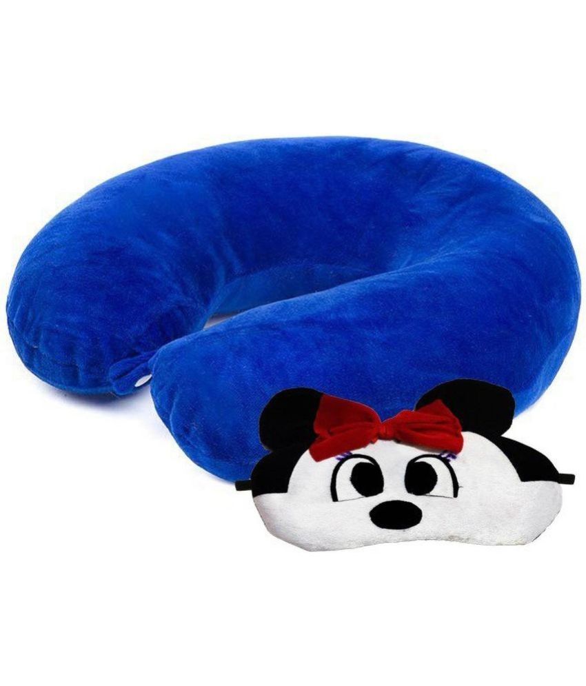     			JUZZII Blue Neck Pillow,Eye Shade ( Pack of 2 )