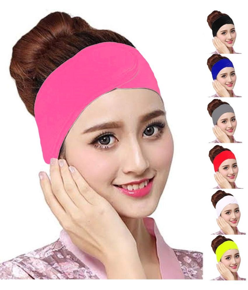     			JUZZII Pink Velvet Women's Headwrap ( Pack of 1 )