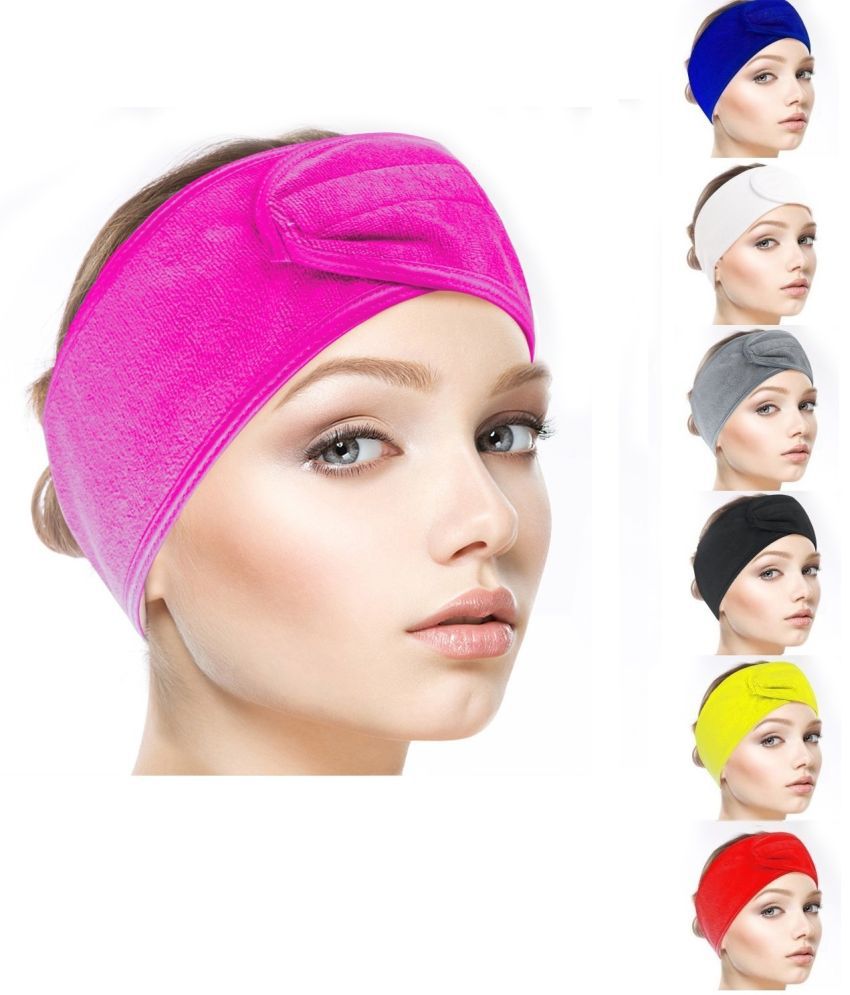     			JUZZII Pink Velvet Women's Headwrap ( Pack of 1 )
