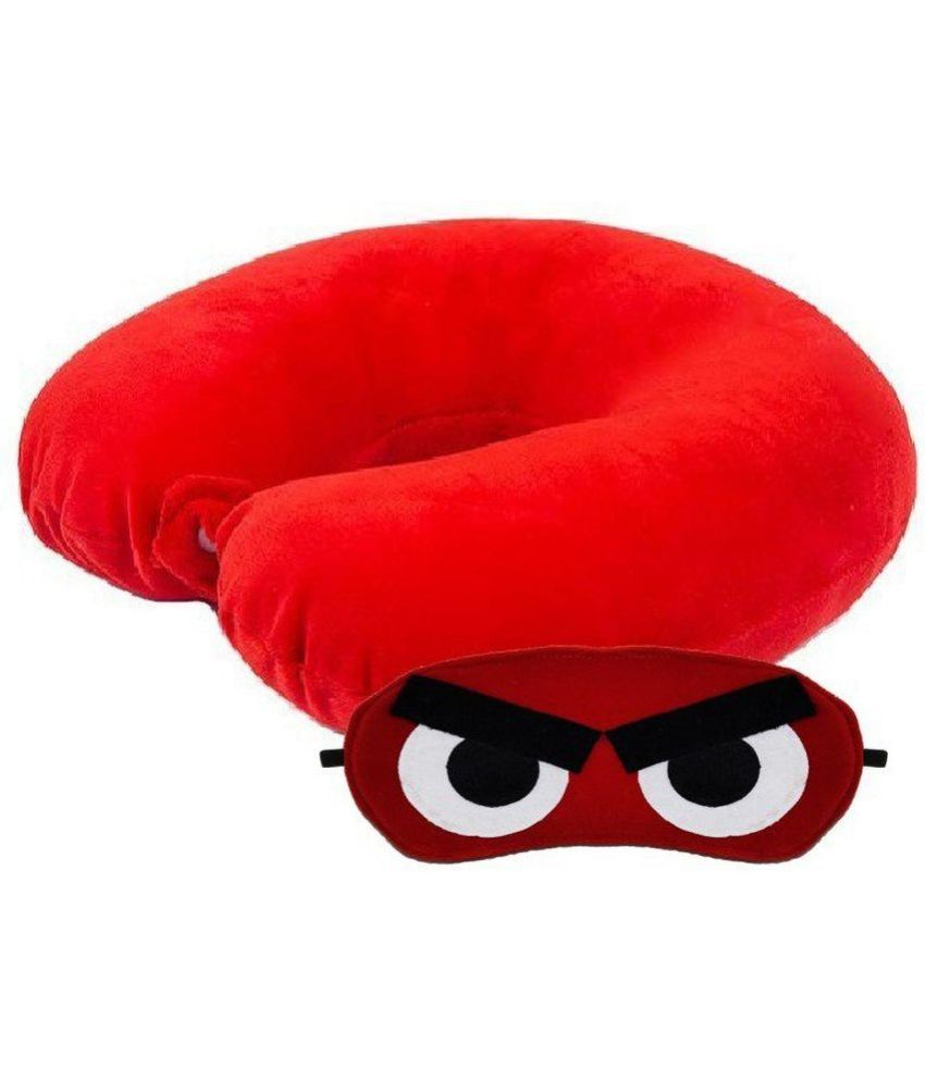     			JUZZII Red Neck Pillow,Eye Shade ( Pack of 2 )