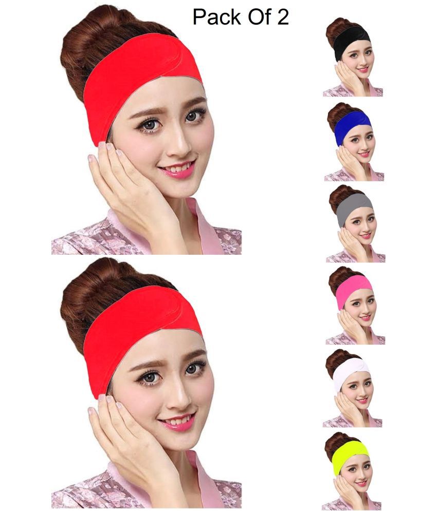     			JUZZII Red Velvet Women's Headwrap ( Pack of 2 )