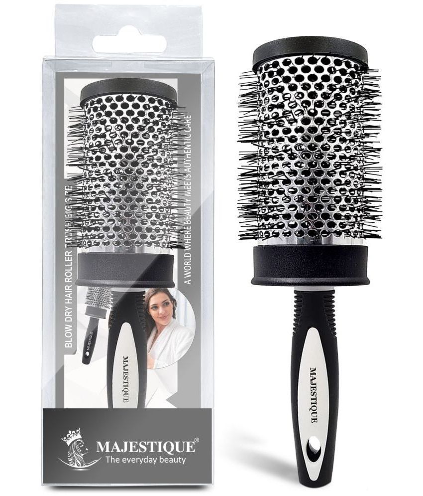     			MAJESTIQUE Round Brush For All Hair Types ( Pack of 1 )
