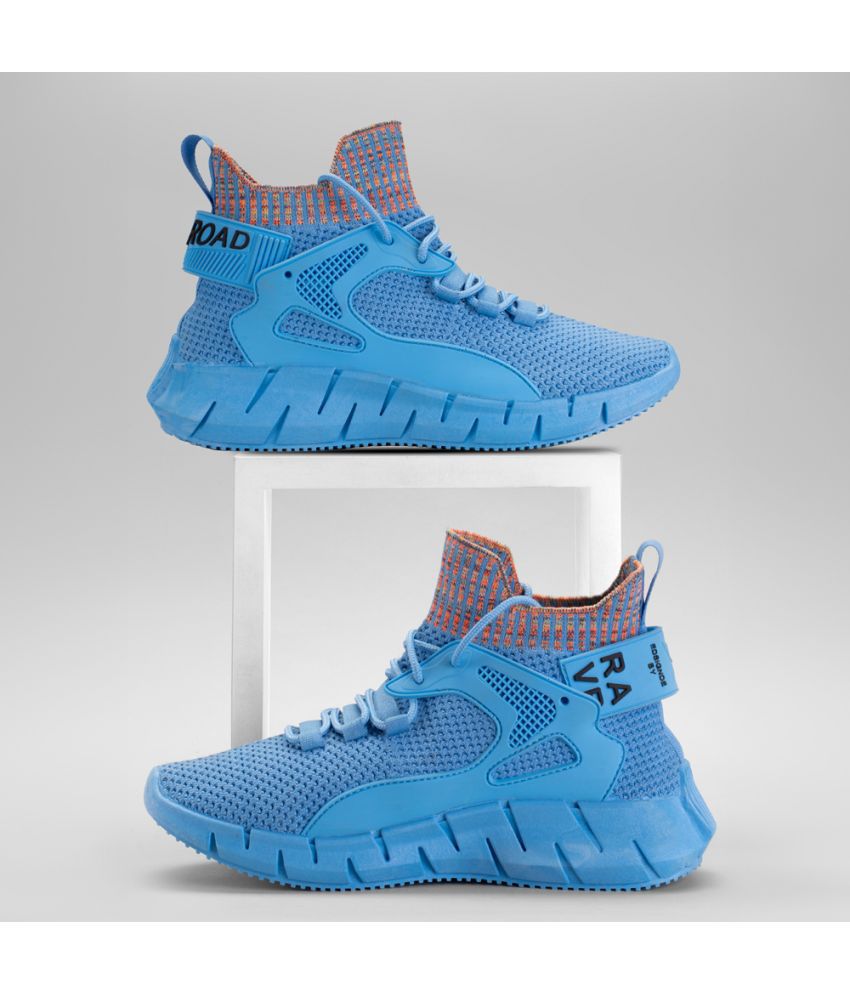     			RapidBox Blue Men's Sneakers