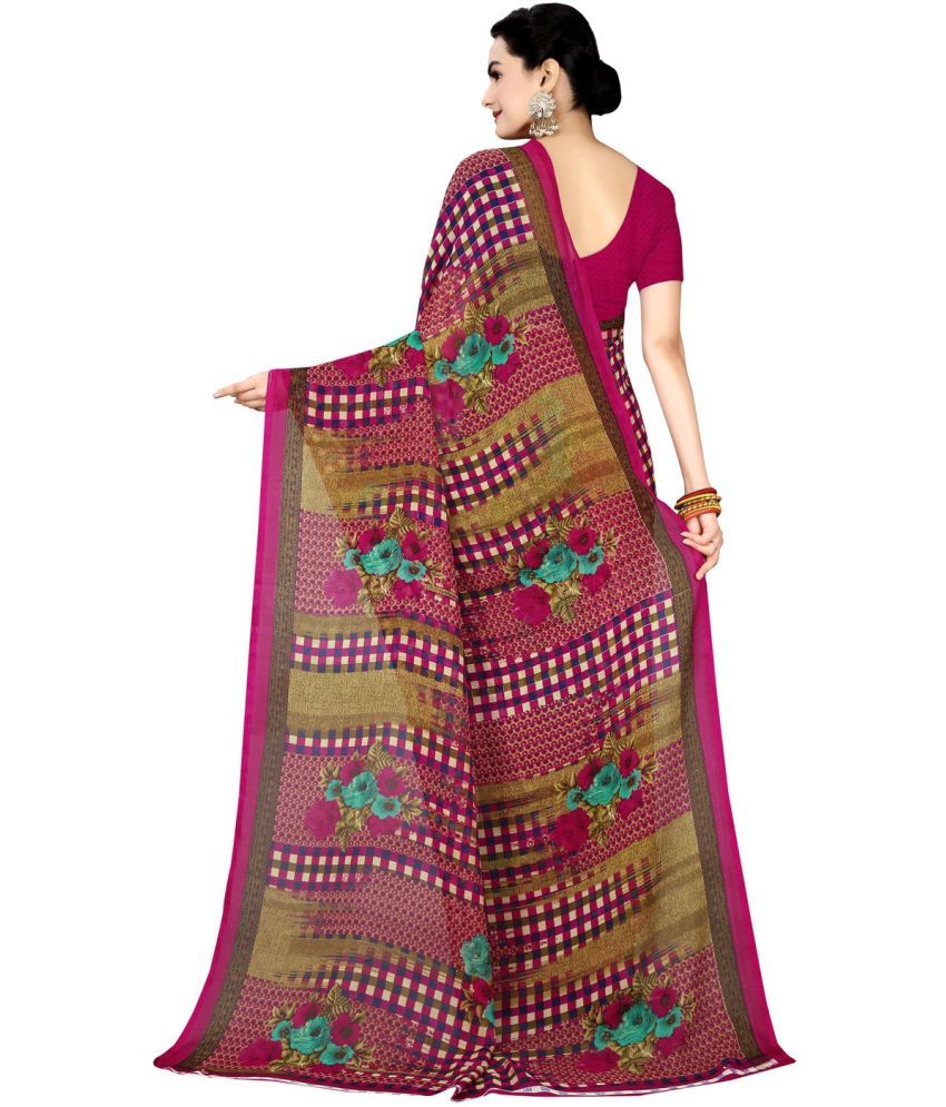     			Saadhvi Net Cut Outs Saree With Blouse Piece - Brown ( Pack of 1 )