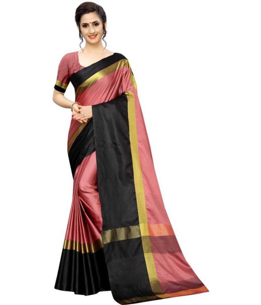     			Saadhvi Net Cut Outs Saree With Blouse Piece - Multicolor ( Pack of 1 )