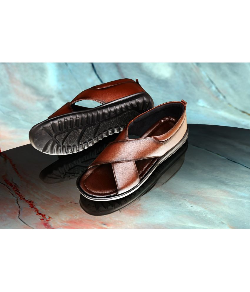     			Akiko - Brown Men's Sandals