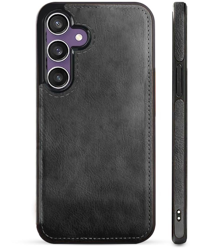     			Doyen Creations Plain Cases Compatible For Artificial Leather Samsung Galaxy S23 ( Pack of 1 )