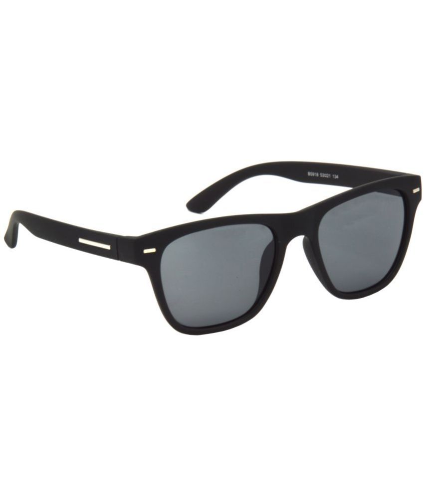     			Hrinkar Black Rectangular Sunglasses ( Pack of 1 )