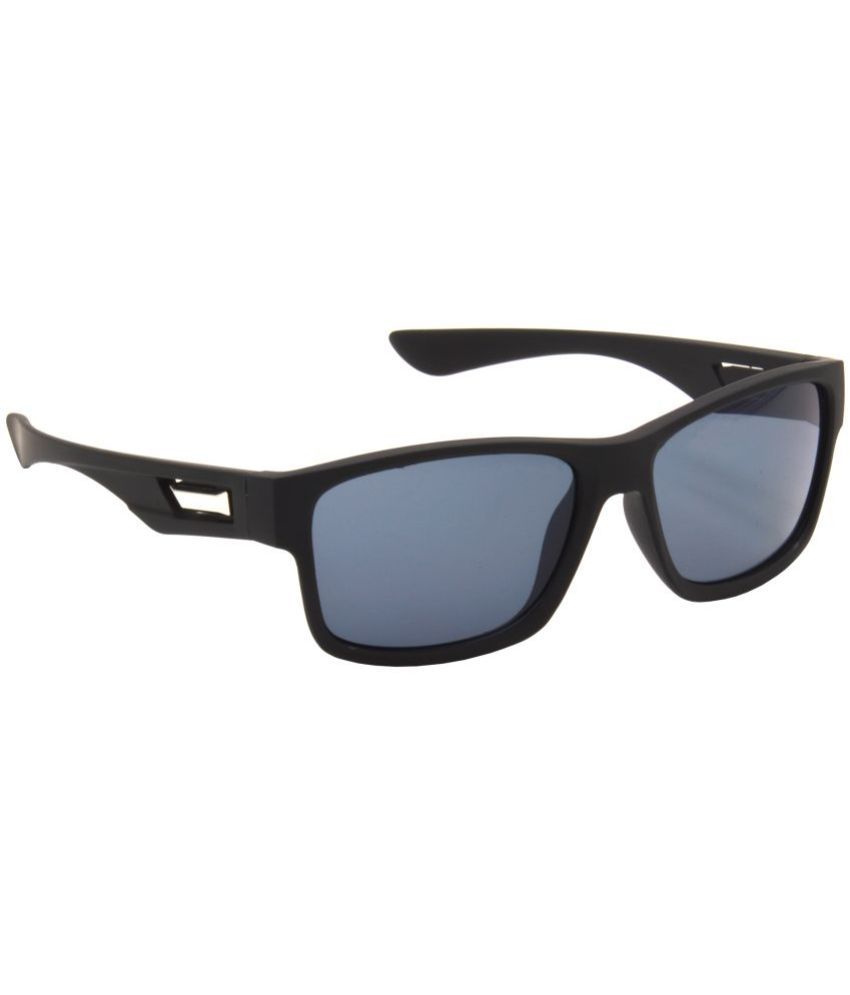     			Hrinkar Black Rectangular Sunglasses ( Pack of 1 )