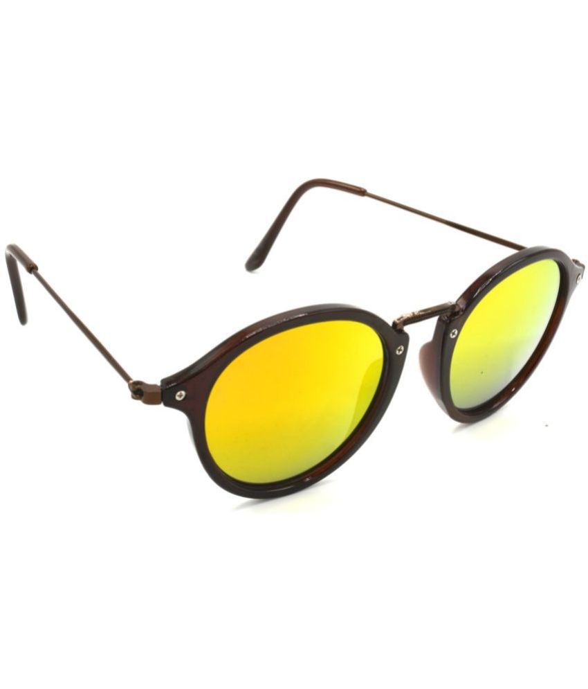     			Hrinkar Brown Round Sunglasses ( Pack of 1 )