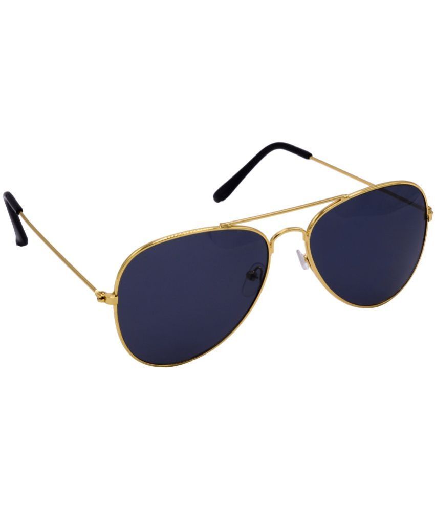     			Hrinkar Gold Pilot Sunglasses ( Pack of 1 )