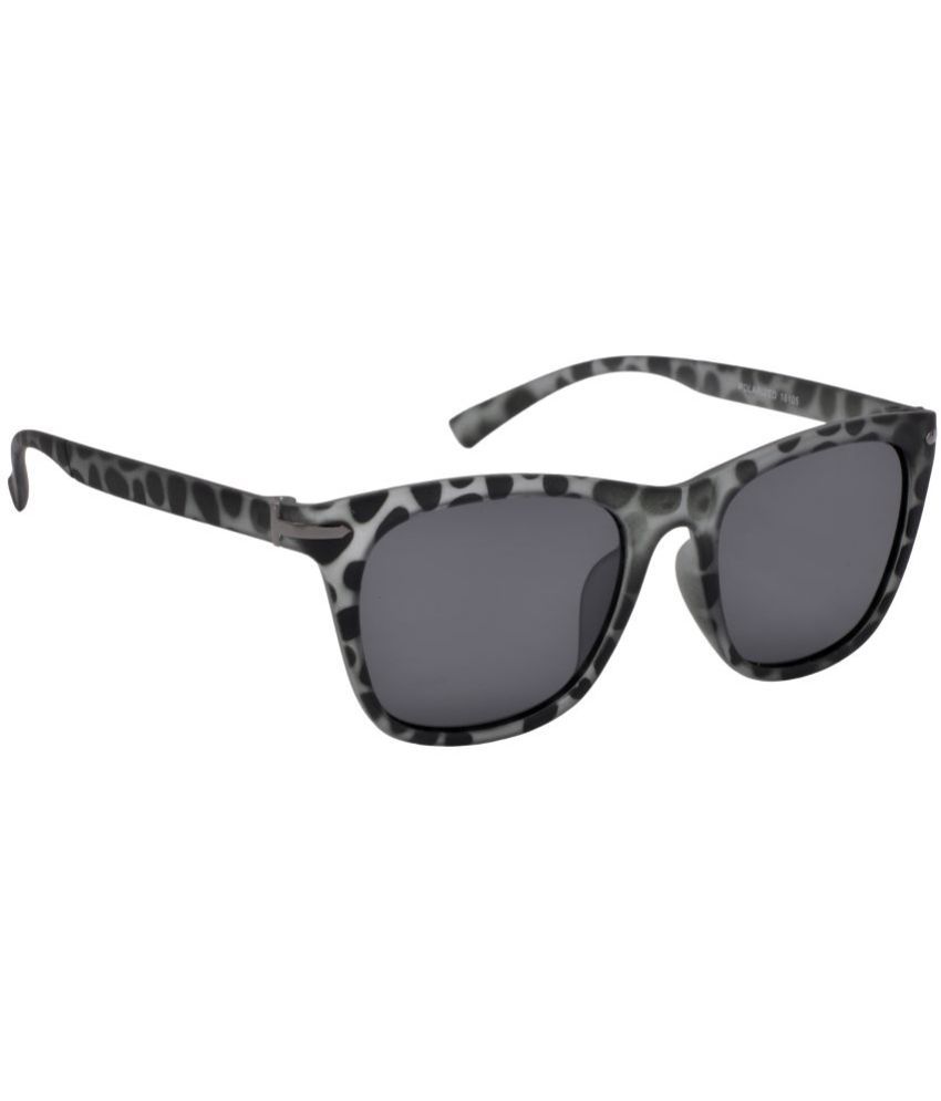     			Hrinkar Grey Melange Rectangular Sunglasses ( Pack of 1 )