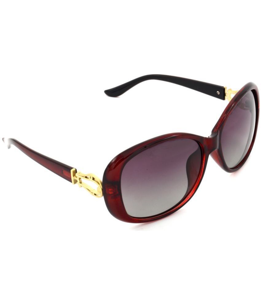     			Hrinkar Red Rectangular Sunglasses ( Pack of 1 )