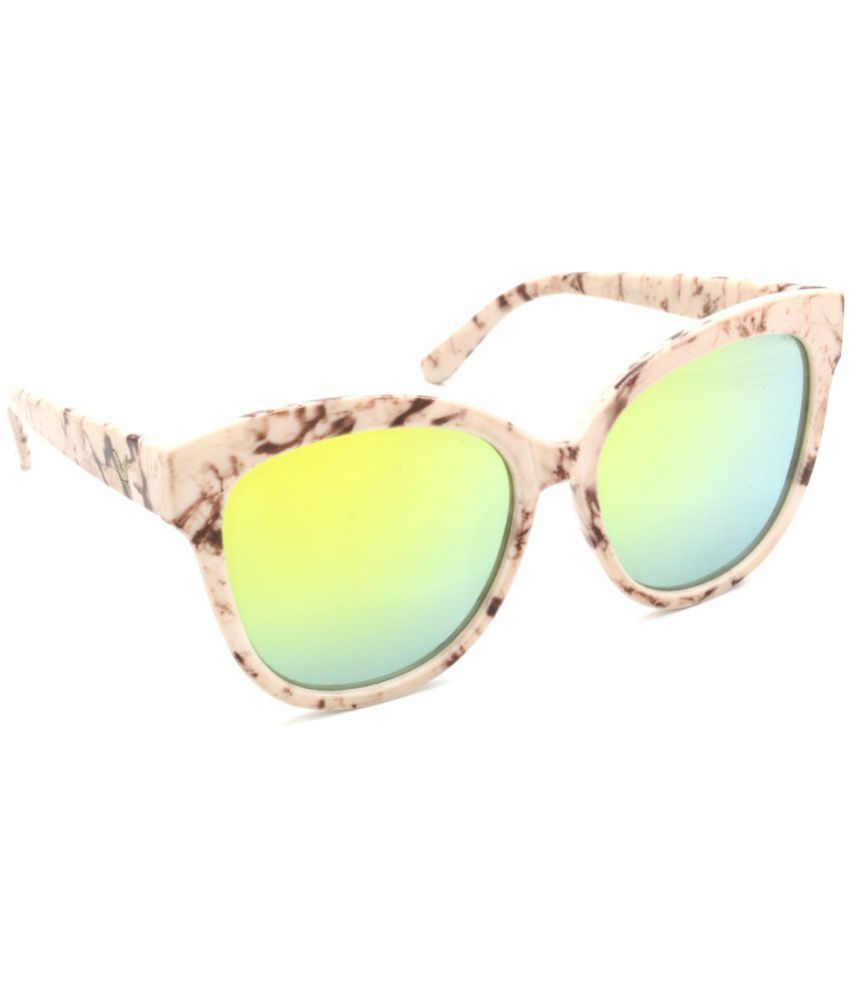     			Hrinkar White Round Sunglasses ( Pack of 1 )