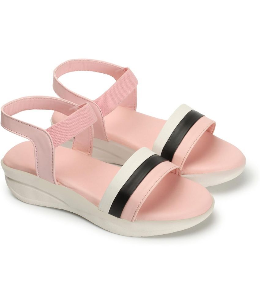     			Kajmi Pink Women's Sandal Heels