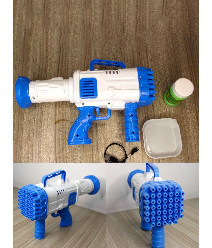     			RAINBOW RIDERS Super Socket Bubble 45 Holes Gun For Kids/Indoor & Outdoor Toy, Launcher Machine For Girls & Boys