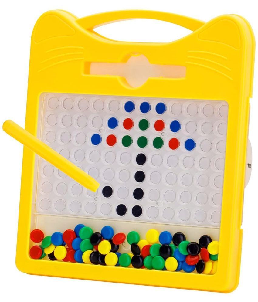     			Rainbow Riders Magnetic Drawing Board for Kids  4-10 Years Magnetic Toys For Boys Girls best indoor and outdoor game for kids Drawing Board Toys For Kids Magnetic Beads Drawing Board.