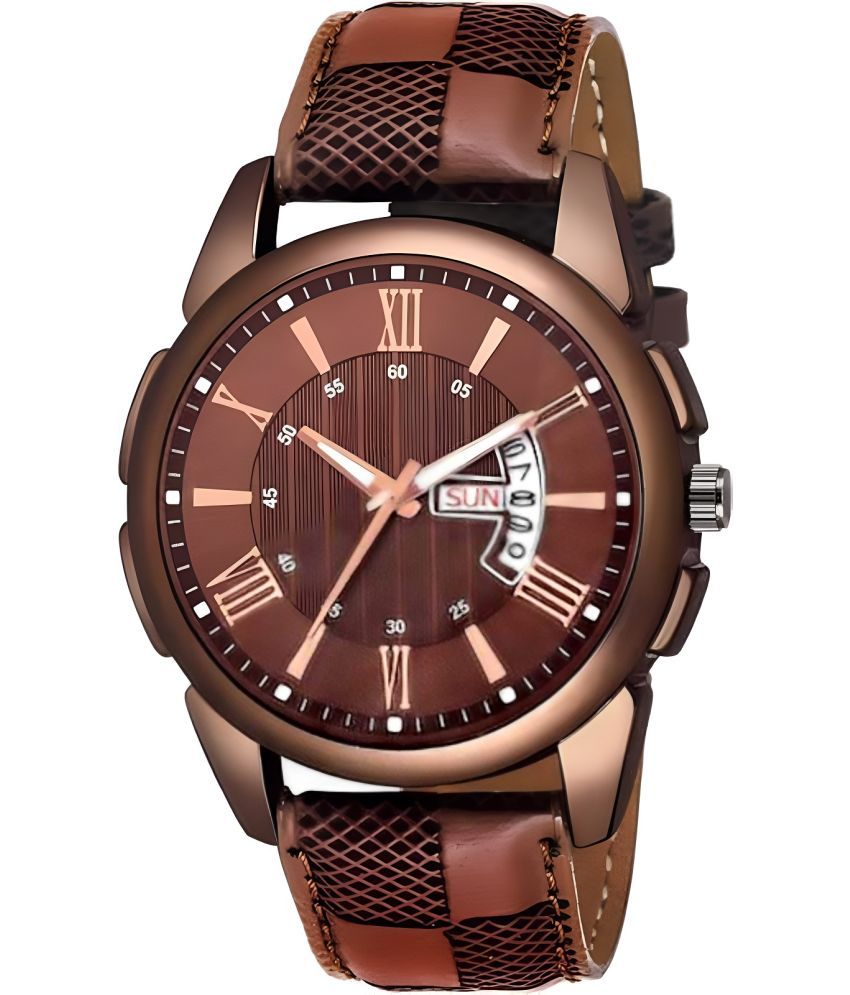     			Viser Brown Resin Analog Men's Watch