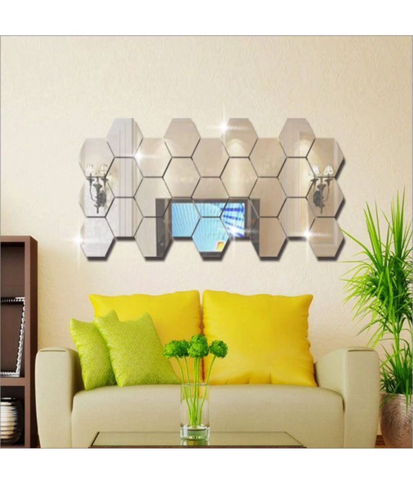     			WallWear Wall Sticker Geometric ( 12 x 10 cms )