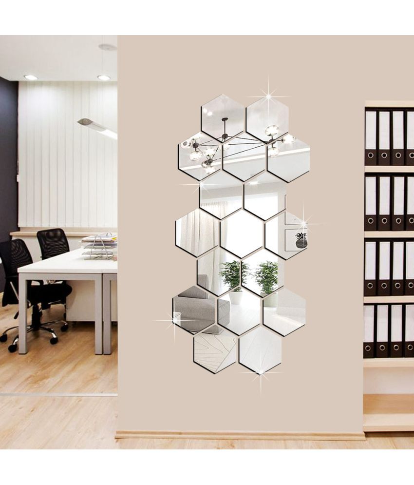     			WallWear Wall Sticker Geometric ( 12 x 10 cms )