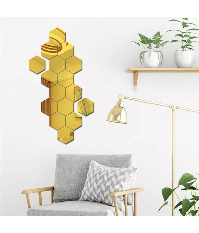     			WallWear Wall Sticker Geometric ( 12 x 10 cms )