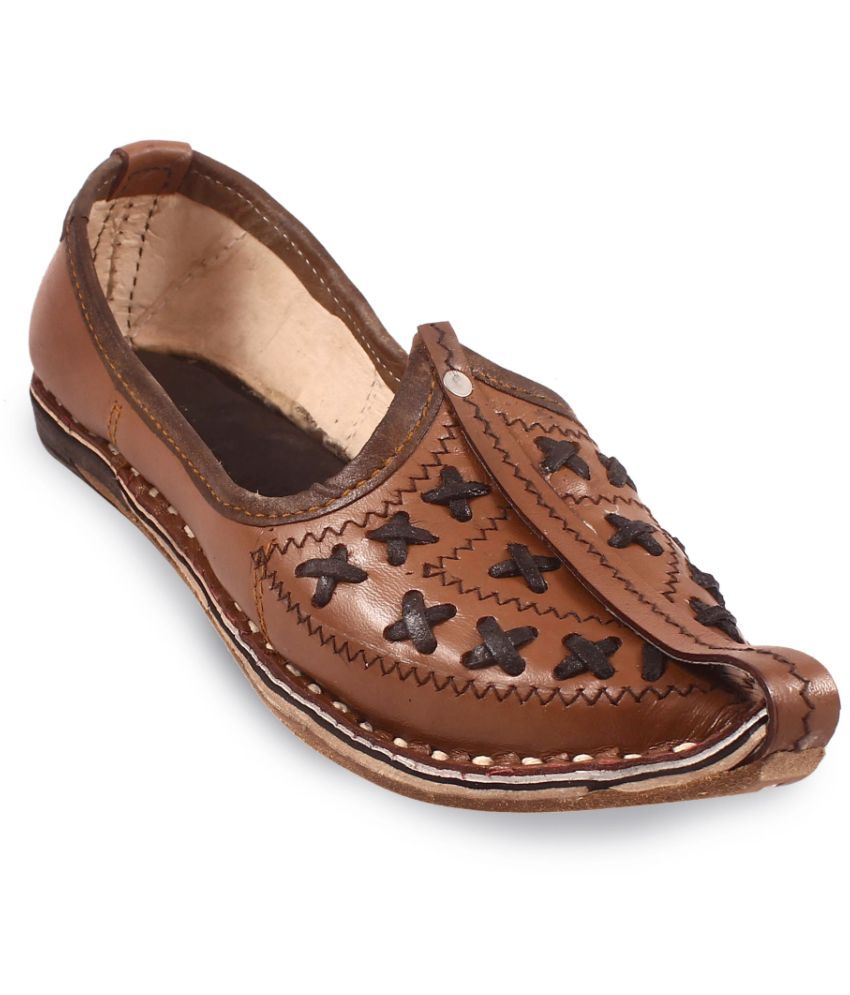     			Anjaneya Creations Brown Men's Jutti